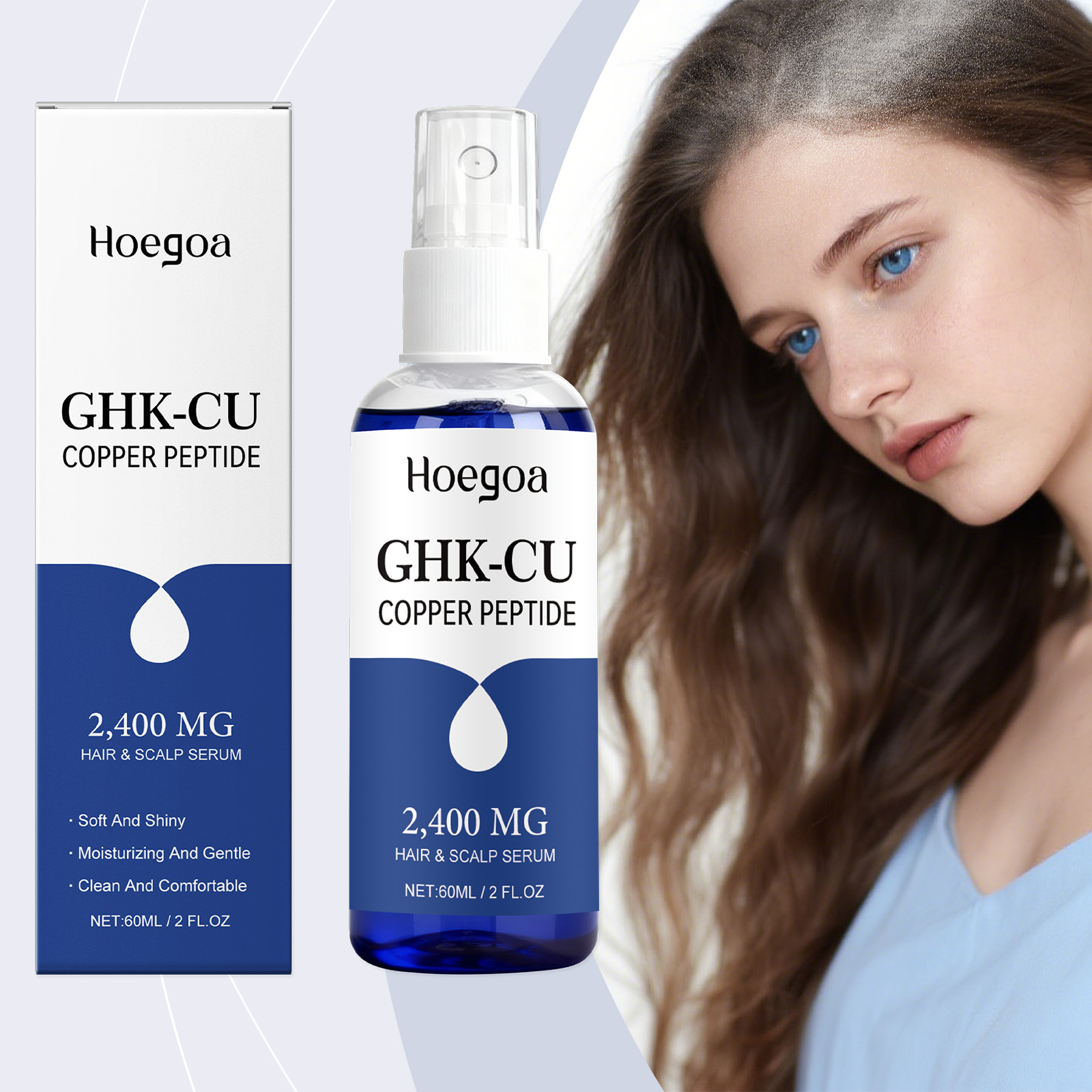 60ml GHK Cu Copper Peptide Ser - Peptide Complex Serum ulasan dan harga