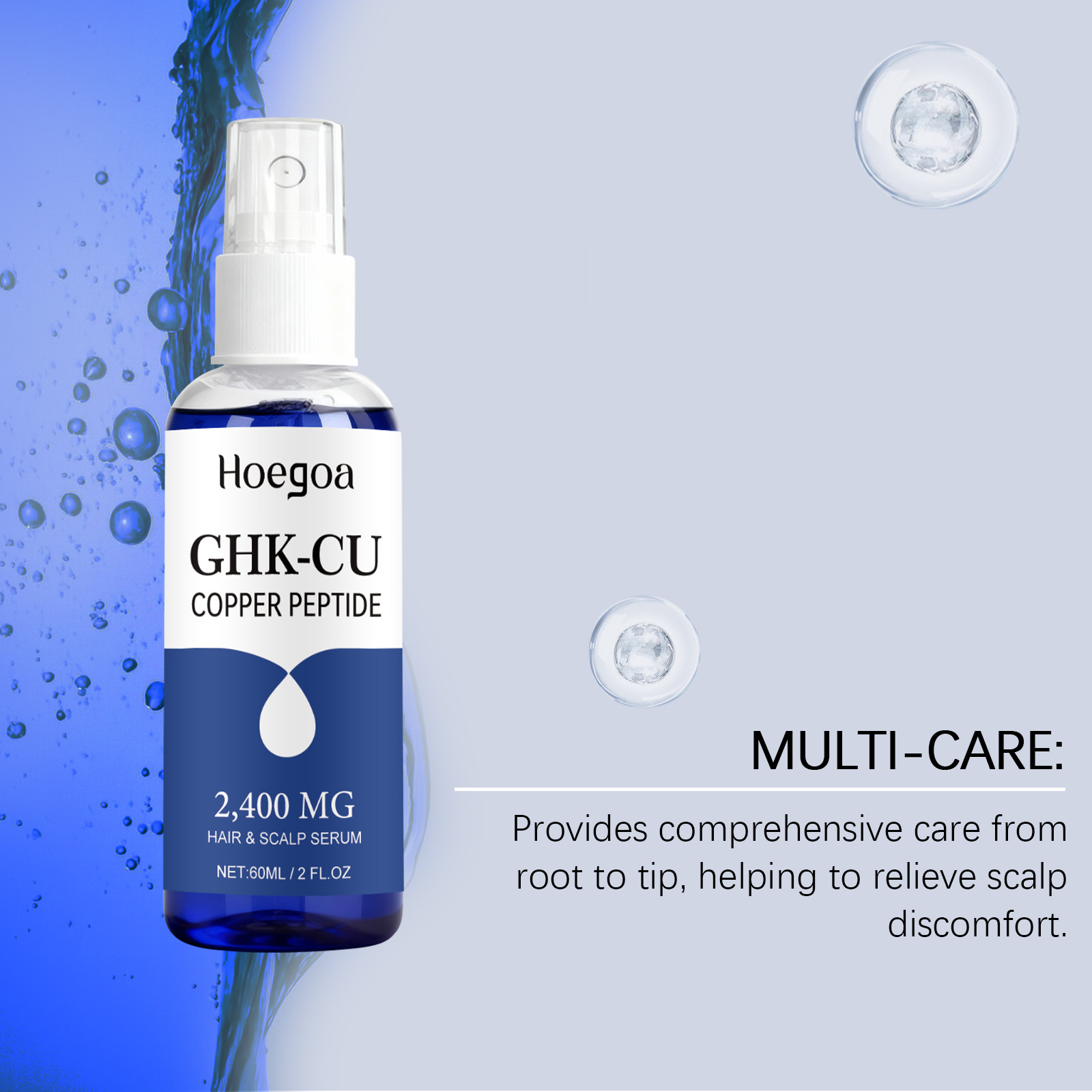 60ml GHK Cu Copper Peptide Ser - Peptide Complex Serum ulasan dan harga