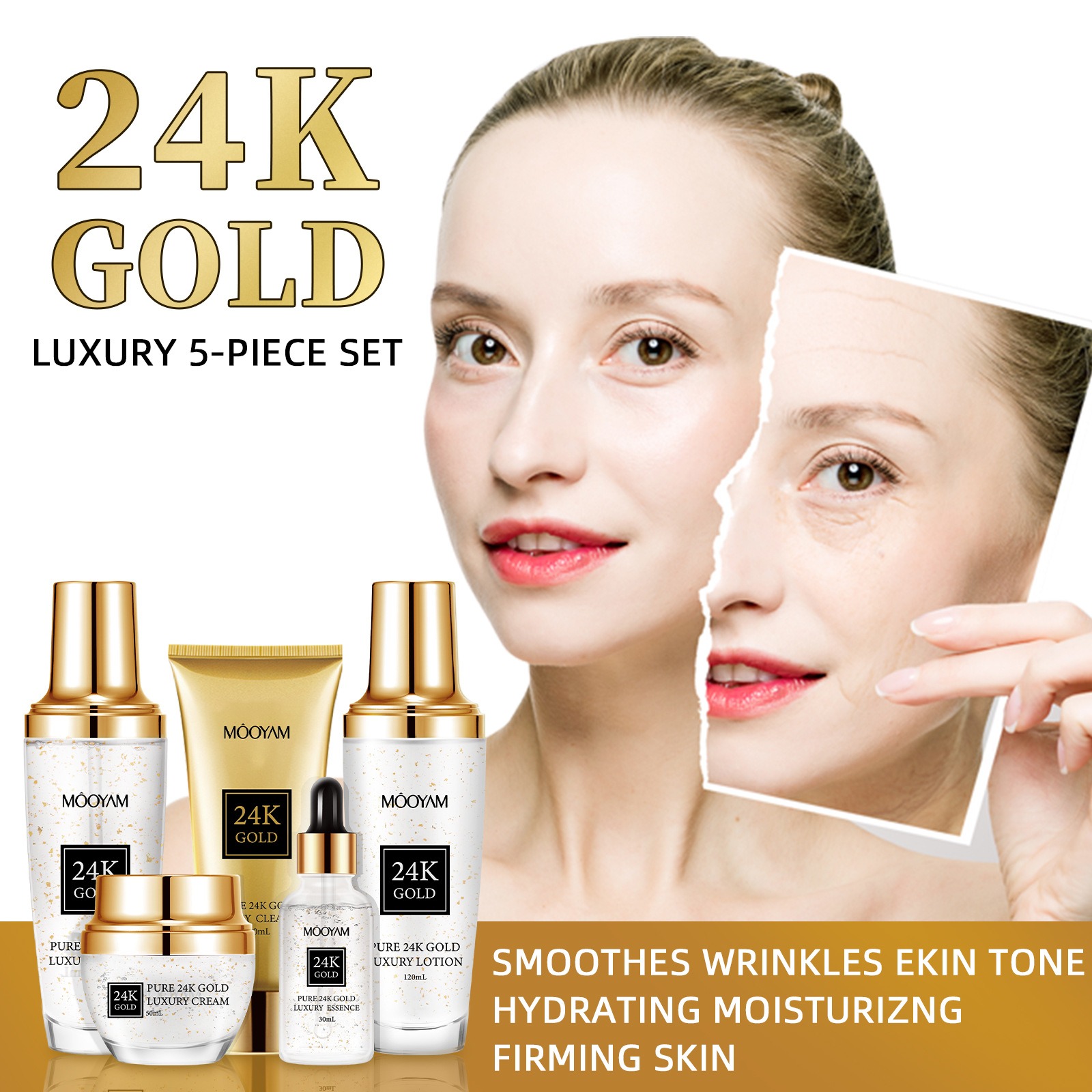 Perawatan Kulit 24K Gold LUXUR - Luxury Skincare Anti Aging ulasan dan harga
