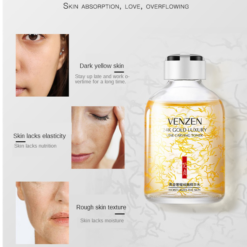 24K Emas Line Ukiran Toner Pel - Luxury Skincare Anti Aging ulasan dan harga
